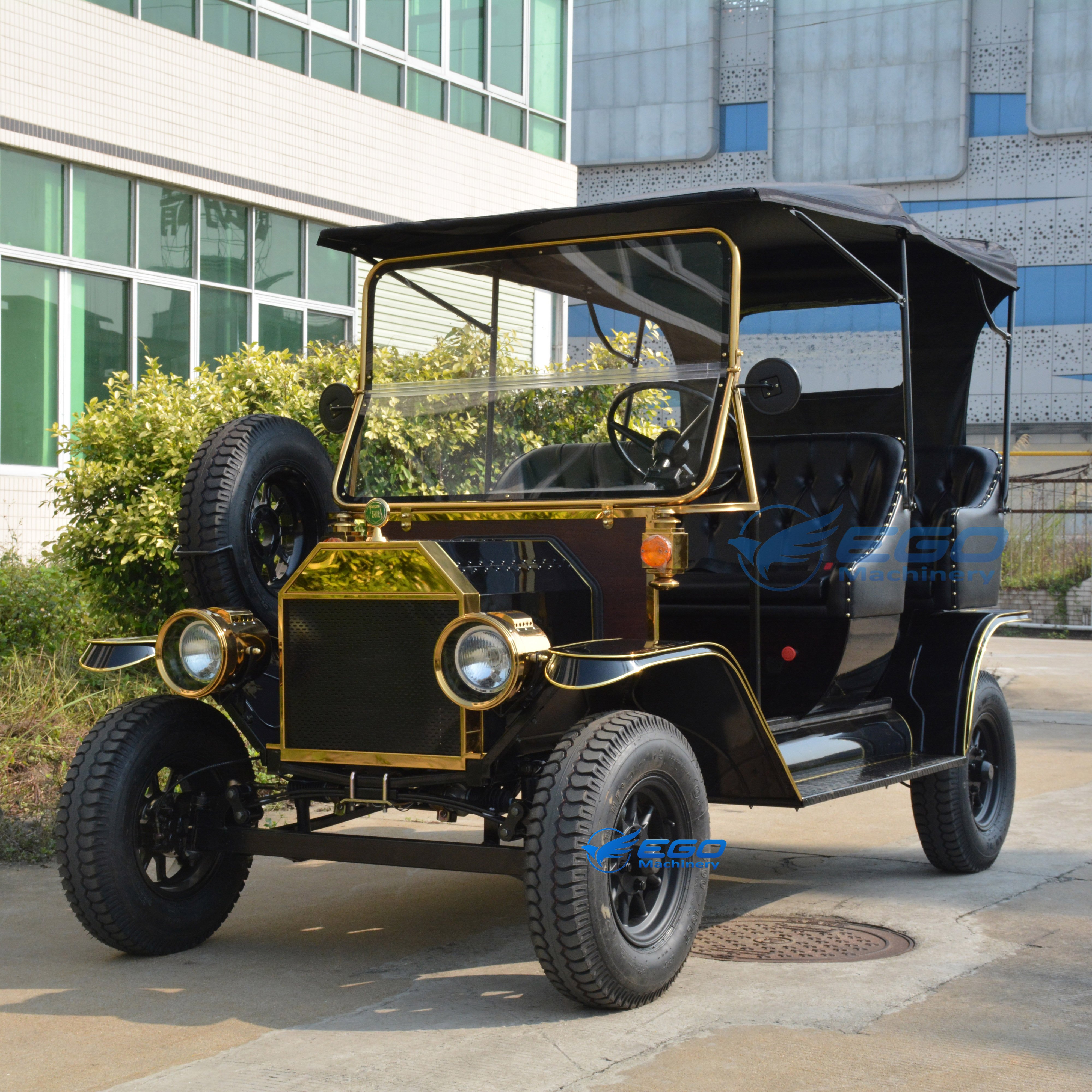 Electric Classic Cars Original Street Legal Black Sightseeing Wedding Classic Cars 2024 China High Quality Custom Retro