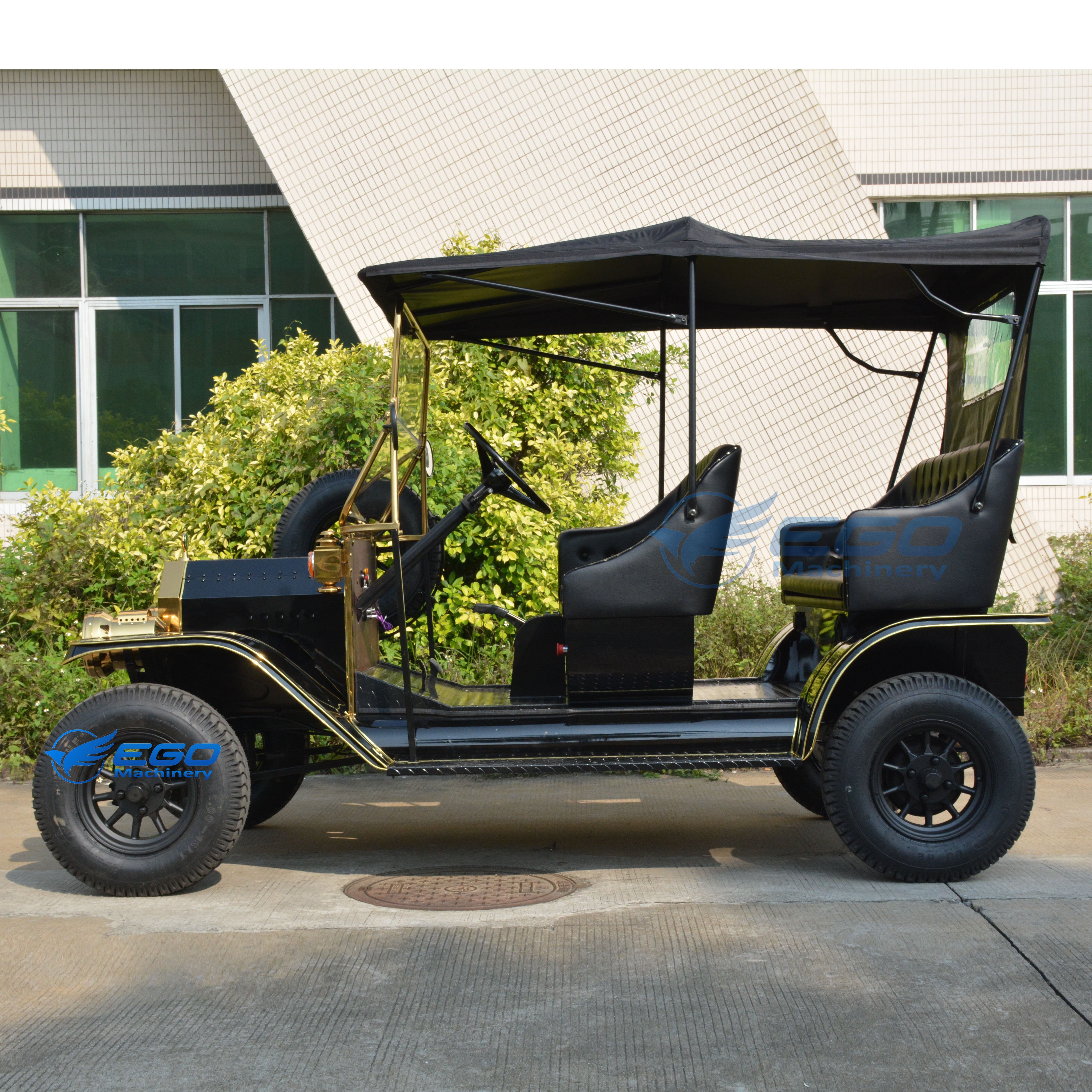 Electric Classic Cars Original Street Legal Black Sightseeing Wedding Classic Cars 2024 China High Quality Custom Retro