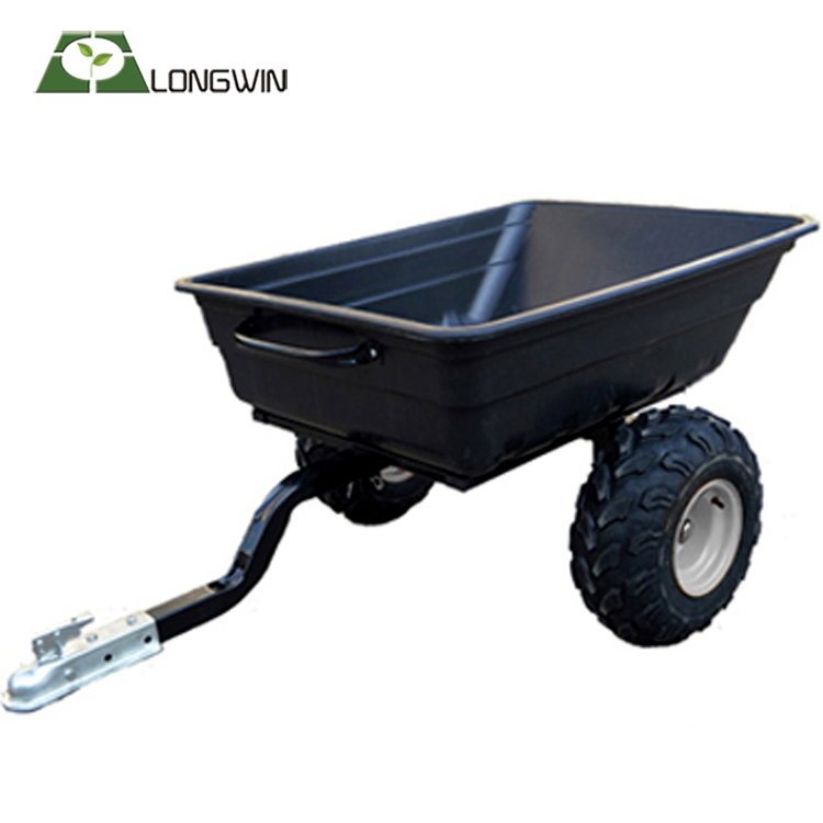 Heavy duty utility garden plastic atv trailer