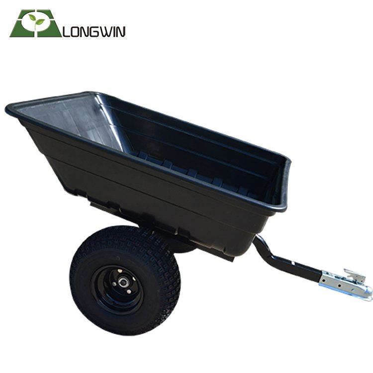 Heavy duty utility garden plastic atv trailer