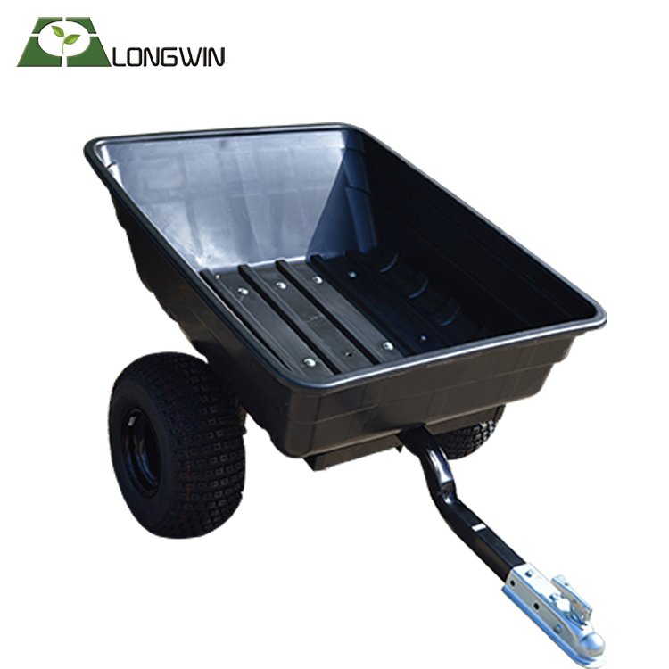 Heavy duty utility garden plastic atv trailer