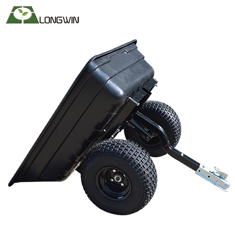 Heavy duty utility garden plastic atv trailer