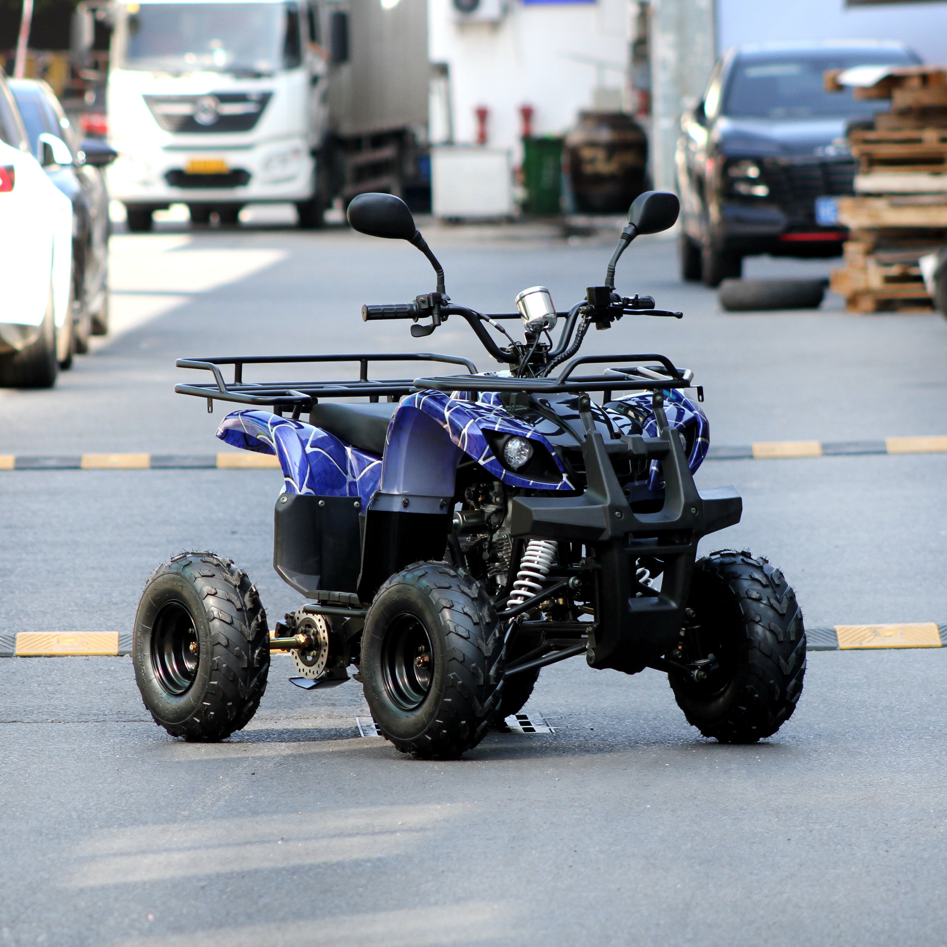 Chinese factory designs 110cc electric start 4-stroke chain drive 16*8-7 tires recreational entertainment children's ATV