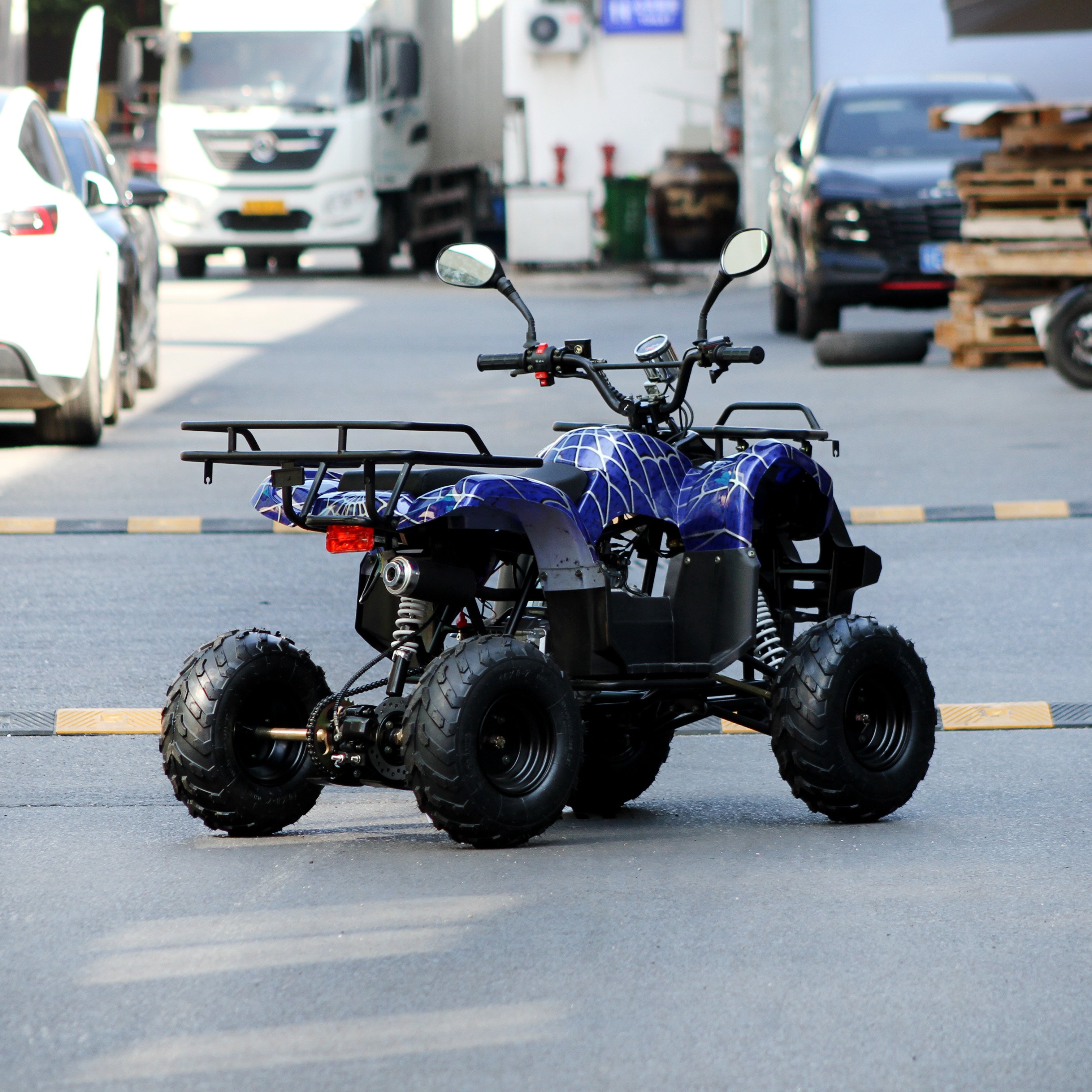 Chinese factory designs 110cc electric start 4-stroke chain drive 16*8-7 tires recreational entertainment children's ATV