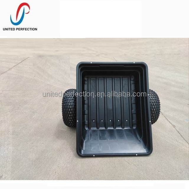 SEP EXPO 2021 Promotional 300L 10 Cuft atv tow behind trailer tractor trailer 2 WHEEL DUMP TRAILER with heavy load