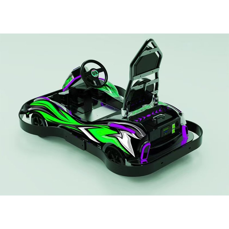 24V Battery Powered Fast Drifting Go Kart For Kids Two 300W Motors 8mph Circling Speed Condition New