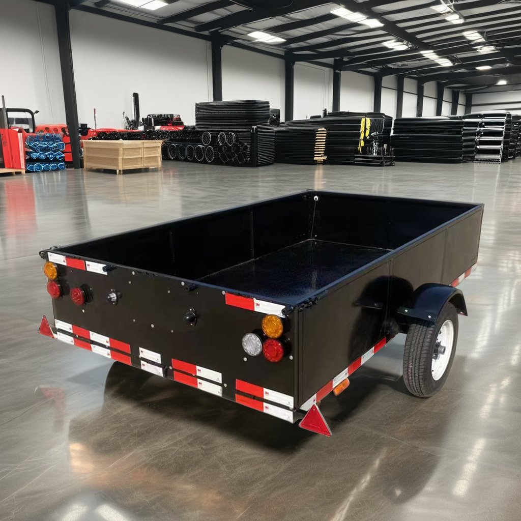 9X5 box trailer, galvanized box truck cage&stock trailer