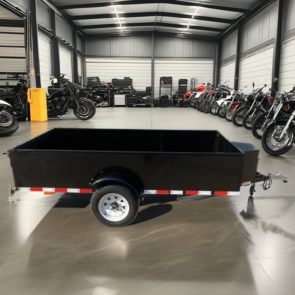 9X5 box trailer, galvanized box truck cage&stock trailer