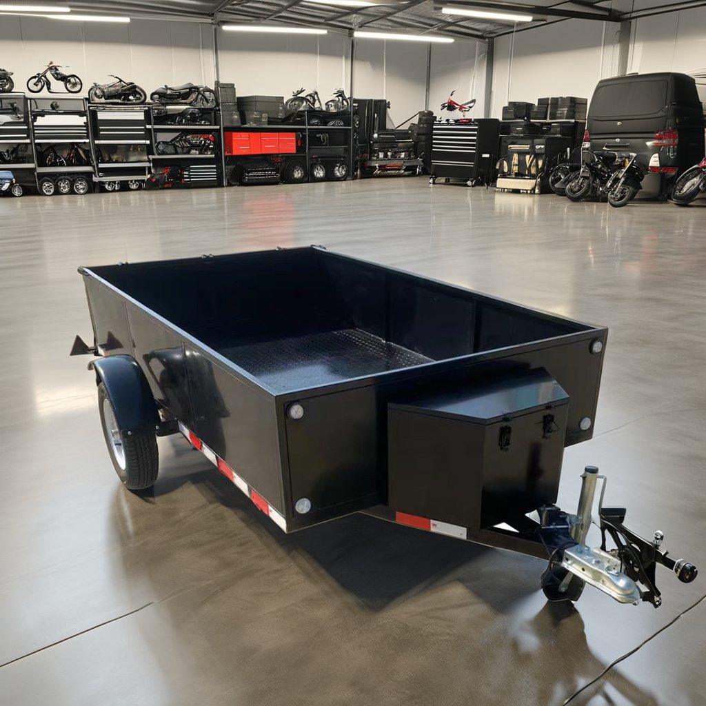 9X5 box trailer, galvanized box truck cage&stock trailer
