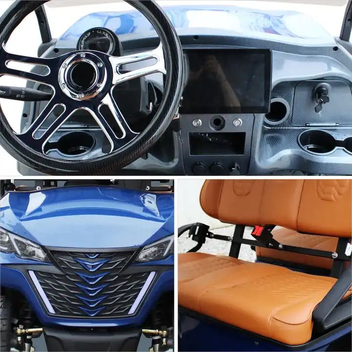 Brand New 2024 2+2 Seater Powerful 4 Wheel Electric Golf Cart Street Legal Golf Cart Quality Lithium Battery Mobility Scooter