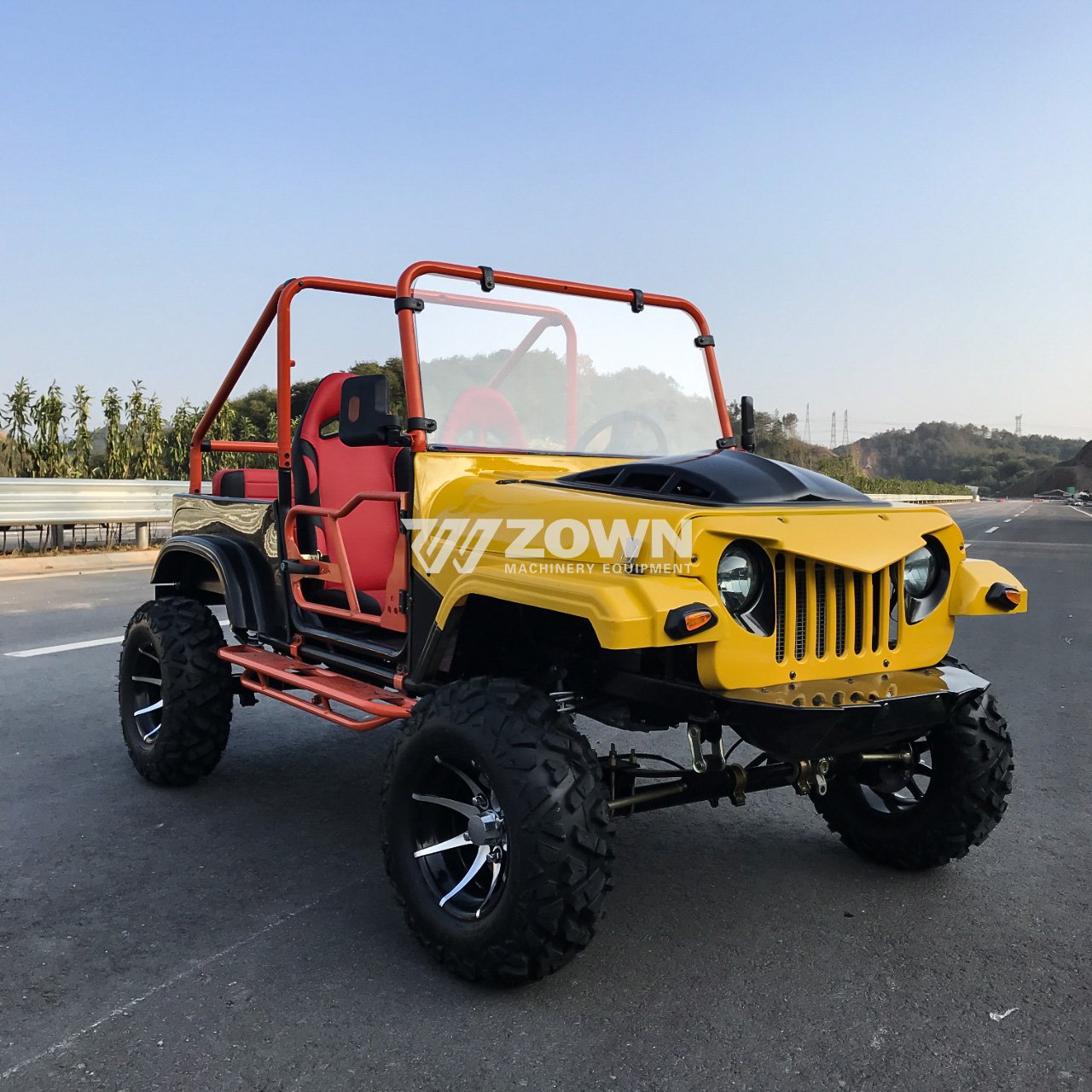 Jeep Car Hot Sale China Mini Jeep High Speed Car 350CC 4 Wheel Drive Sightseeing Classic Cars