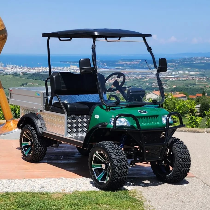 HDK Evolution Lithium 48V Buggy Trolley Utility Vehicle with Cargo Box Mini Truck For Sale Electric Golf Cart Sport Baggage UTV