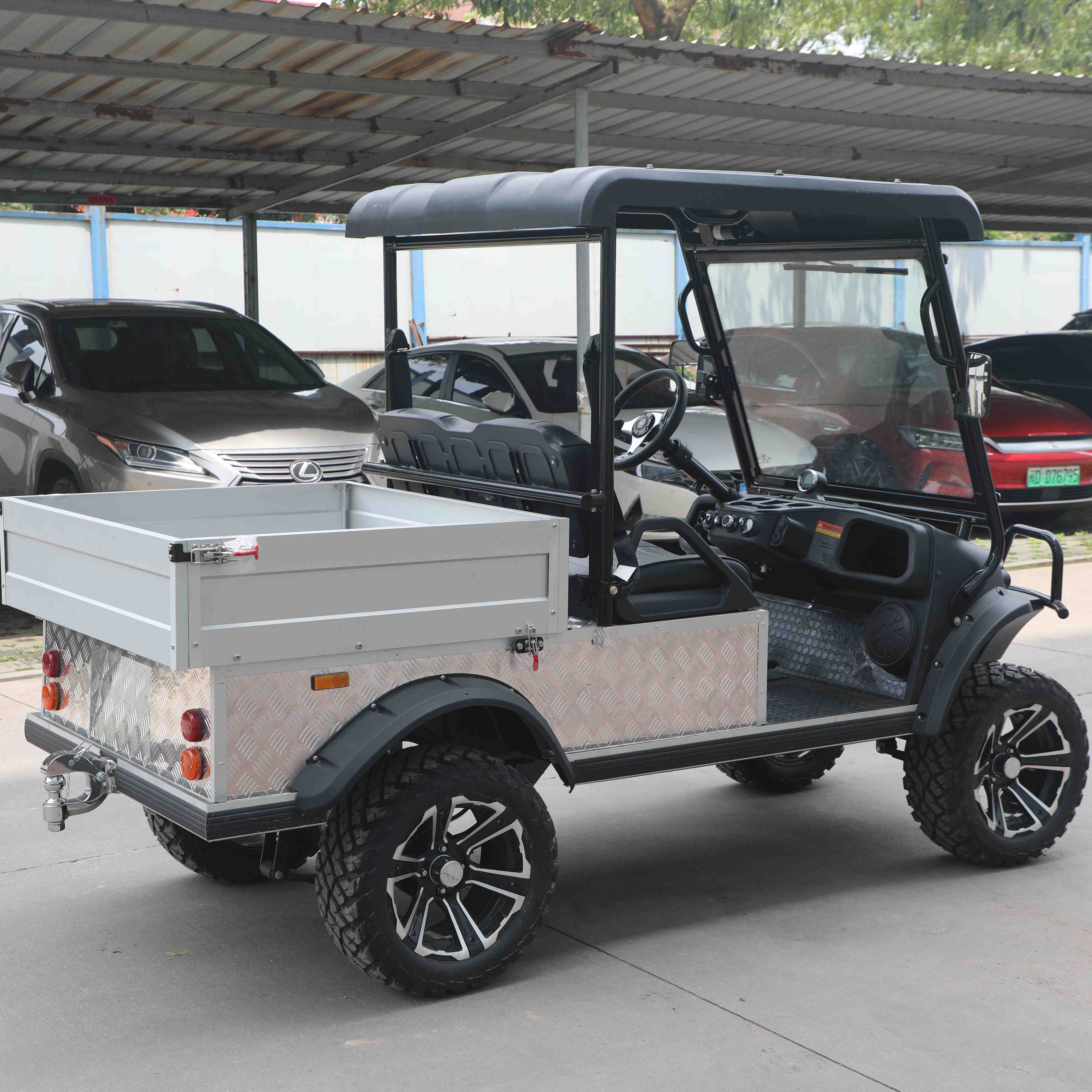 HDK Evolution Lithium 48V Buggy Trolley Utility Vehicle with Cargo Box Mini Truck For Sale Electric Golf Cart Sport Baggage UTV