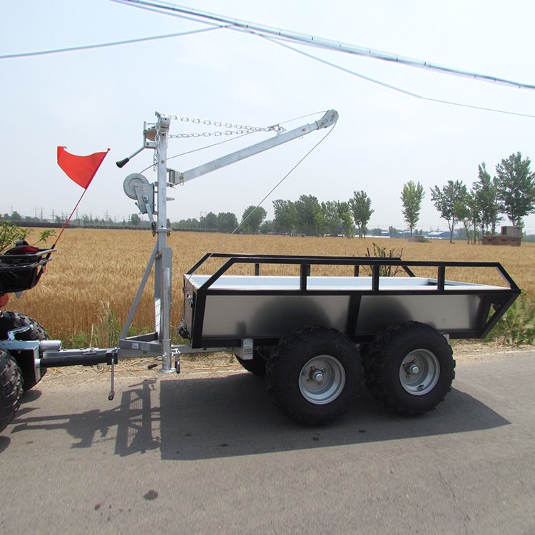 High-Capacity Outdoor Garden Atv Dump Trailer Cart Farm Atv Trailer Kits Forest Trailer