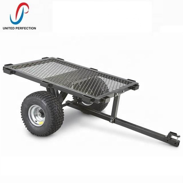 Manufacture all purpose Flatbed ATV Cart ATV/UTV lawn mower trailer Heavy Duty Flat Bed Trailer for sale