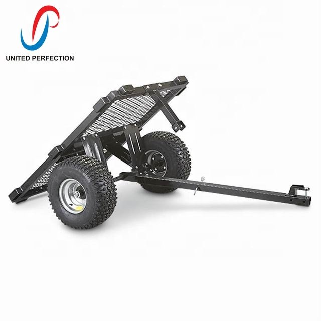 Manufacture all purpose Flatbed ATV Cart ATV/UTV lawn mower trailer Heavy Duty Flat Bed Trailer for sale