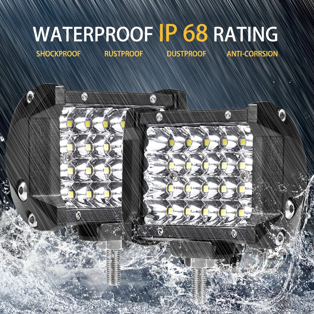 4 Inch 72W LED Bar Offroad 12V 24V LED Light Bar for Car Truck Tractor Boat Atv Spot Flood Beam LED Work Light Bar