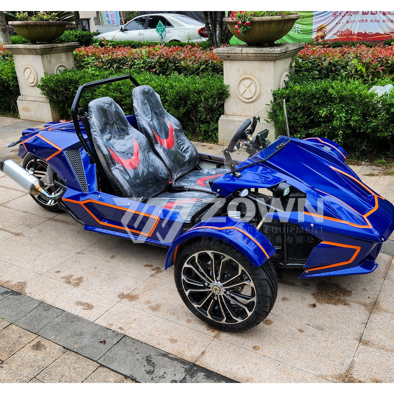 Best Quality Vintage Cars with Lithium Battery and Customized Configuration 3 Wheel Tricycle Jeep Cars