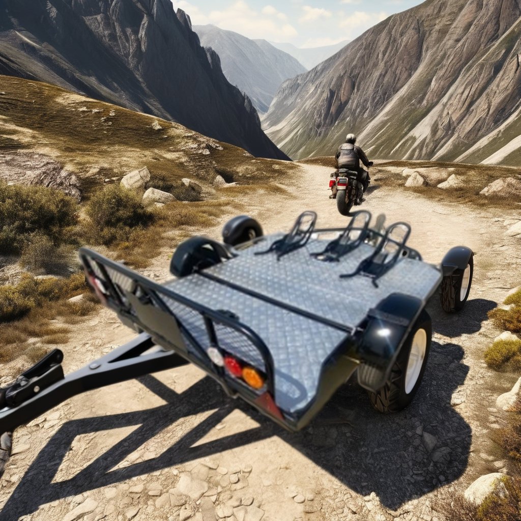 Single Motorcycle & ATV Trailer