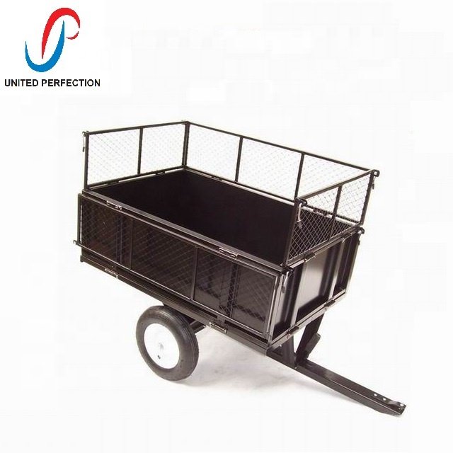 best sale 300 KGS Multi purpose atv tipping trailer Tow Behind atv steel trailer atv quad trailer with Low MOQ