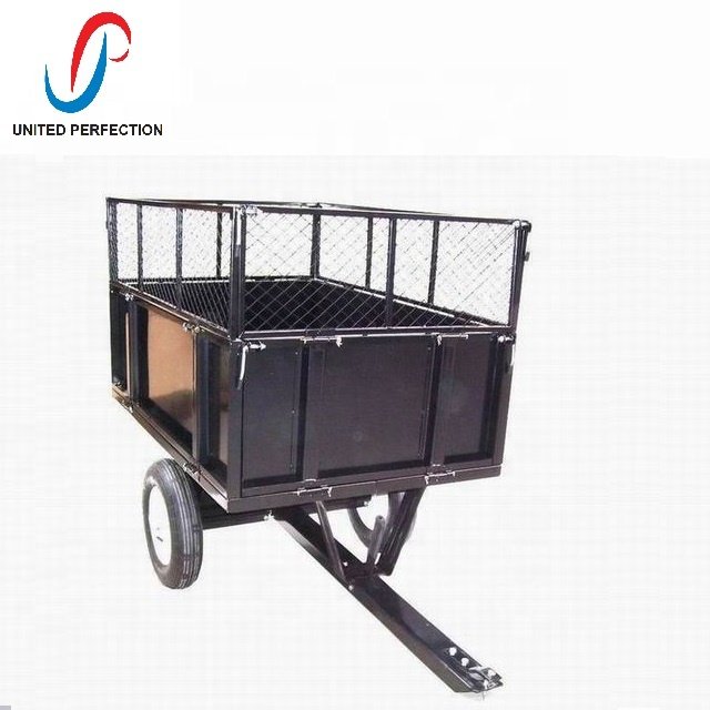 best sale 300 KGS Multi purpose atv tipping trailer Tow Behind atv steel trailer atv quad trailer with Low MOQ
