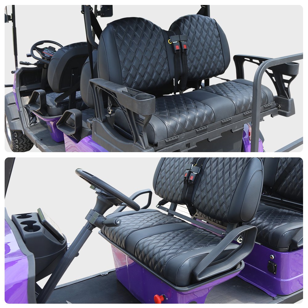 Lead battery Suitable 4x4 atv Sightseeing Bus Club Car 6 Seat Wheel Lithium Battery Electric Golf Cart For Sale