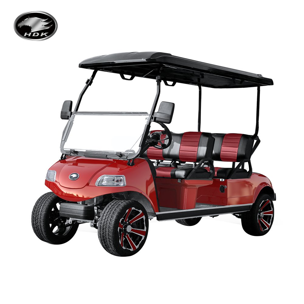 4 Seat Wholesale HDK Evolution Go Kart Buggy For Sale 48V Lithium Ion Batteries Electric Golf Carts
