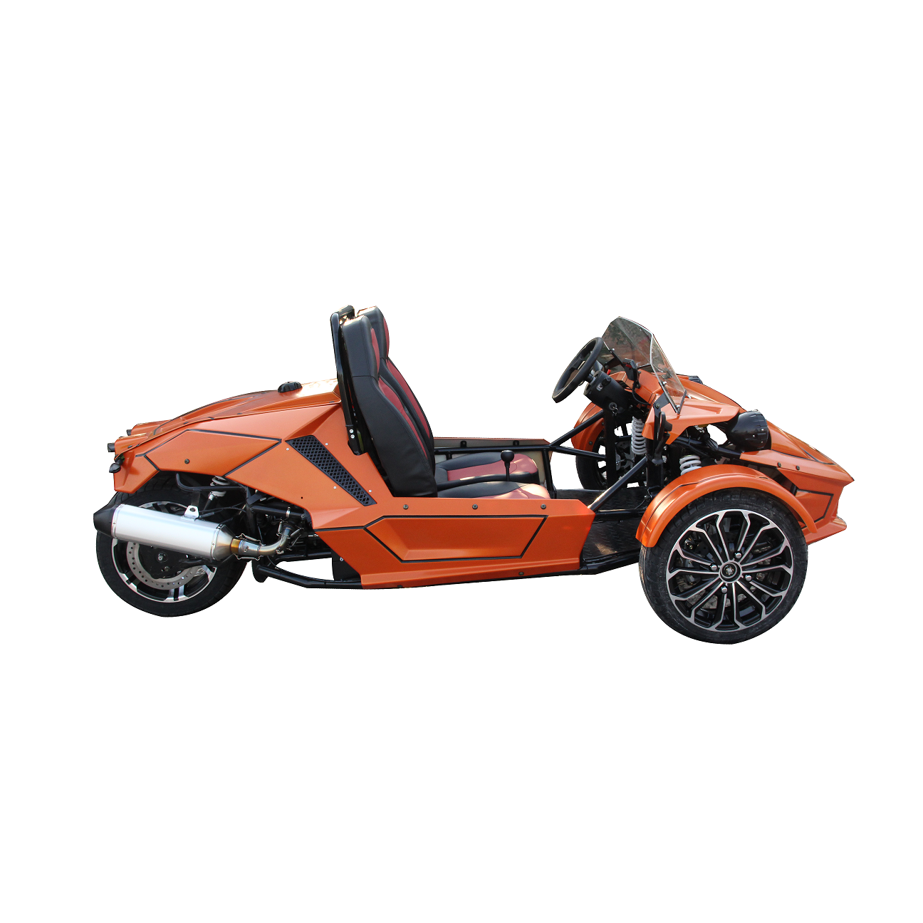Brand New 350CC 4-Wheel Quad Bike Reverse Tricycle Gas Engine Go Kart Buggy with Electric Driving Type