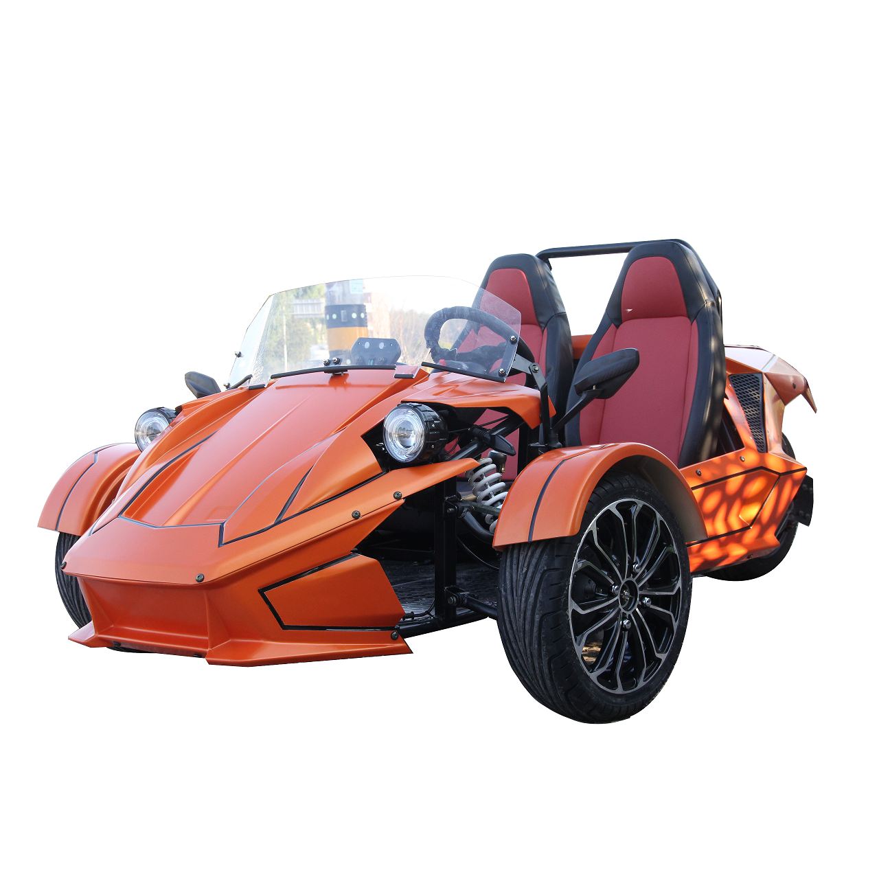 Brand New 350CC 4-Wheel Quad Bike Reverse Tricycle Gas Engine Go Kart Buggy with Electric Driving Type
