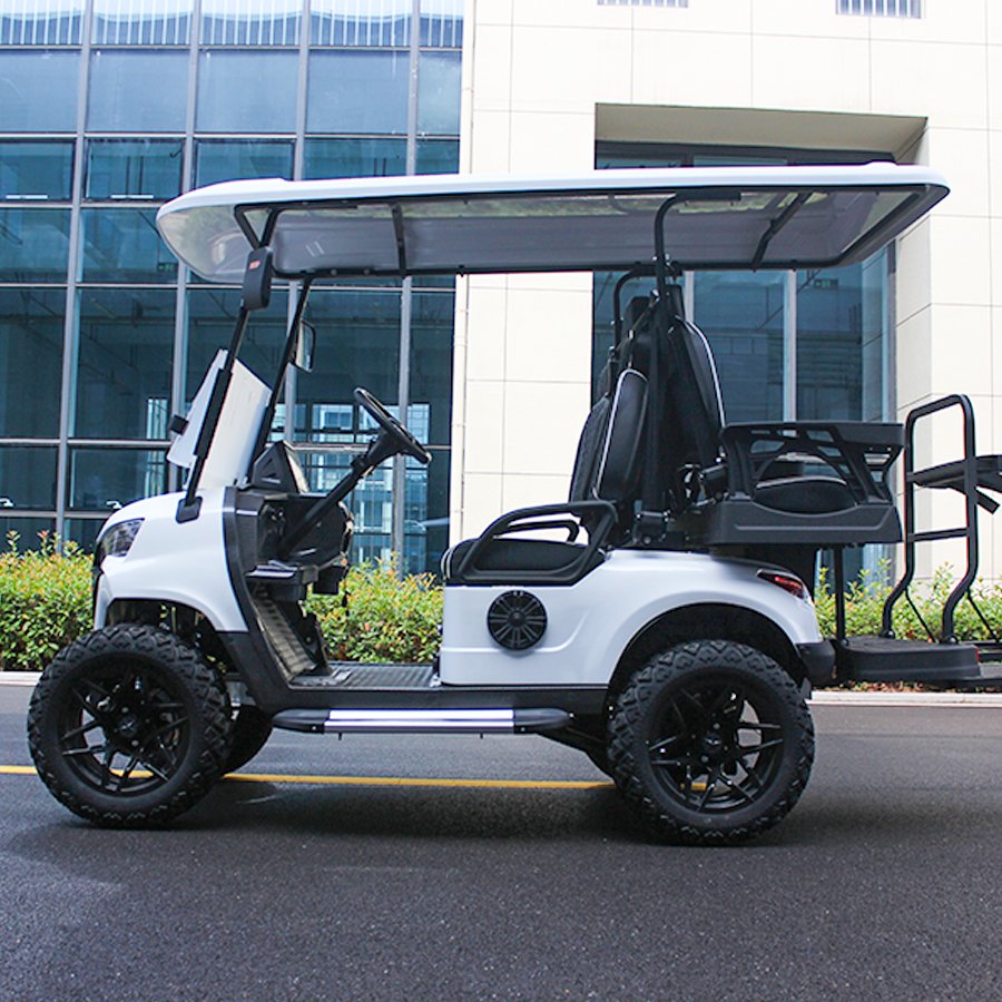 4 Person 72v Electric Lifted 2+2 Club Golf Cart Off Road Buggy With Lithium Battery