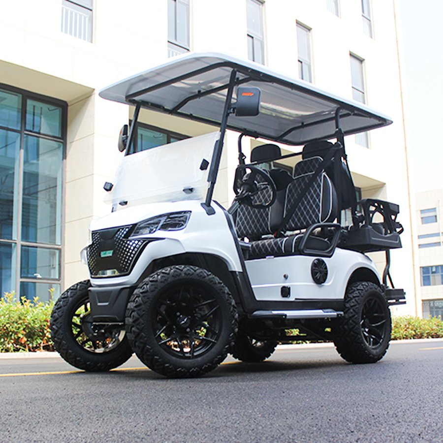 4 Person 72v Electric Lifted 2+2 Club Golf Cart Off Road Buggy With Lithium Battery