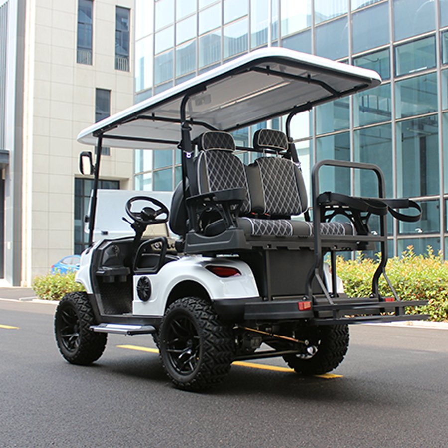 4 Person 72v Electric Lifted 2+2 Club Golf Cart Off Road Buggy With Lithium Battery
