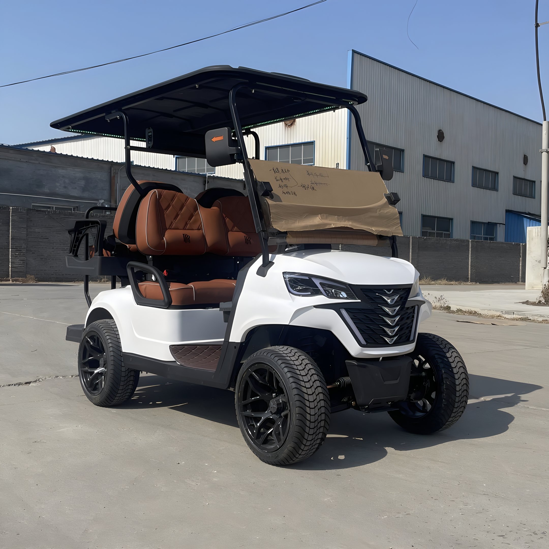 2024 New Mini Electric Golf Cart with 4+2 Seats EEC/DOT Certified 8-Passenger Buggy Club Car