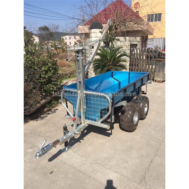 New style quad small used box garden trailer atv