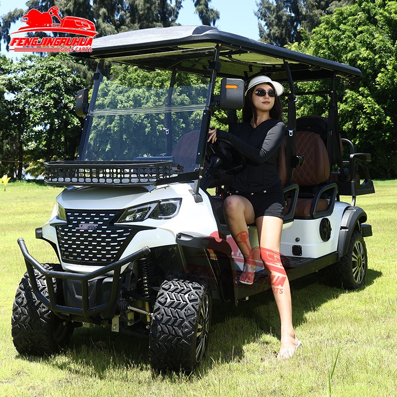2024 High-Performance 48V Lithium Battery 4-Seater Electric Golf Carts for Pebble Beach Golf Links
