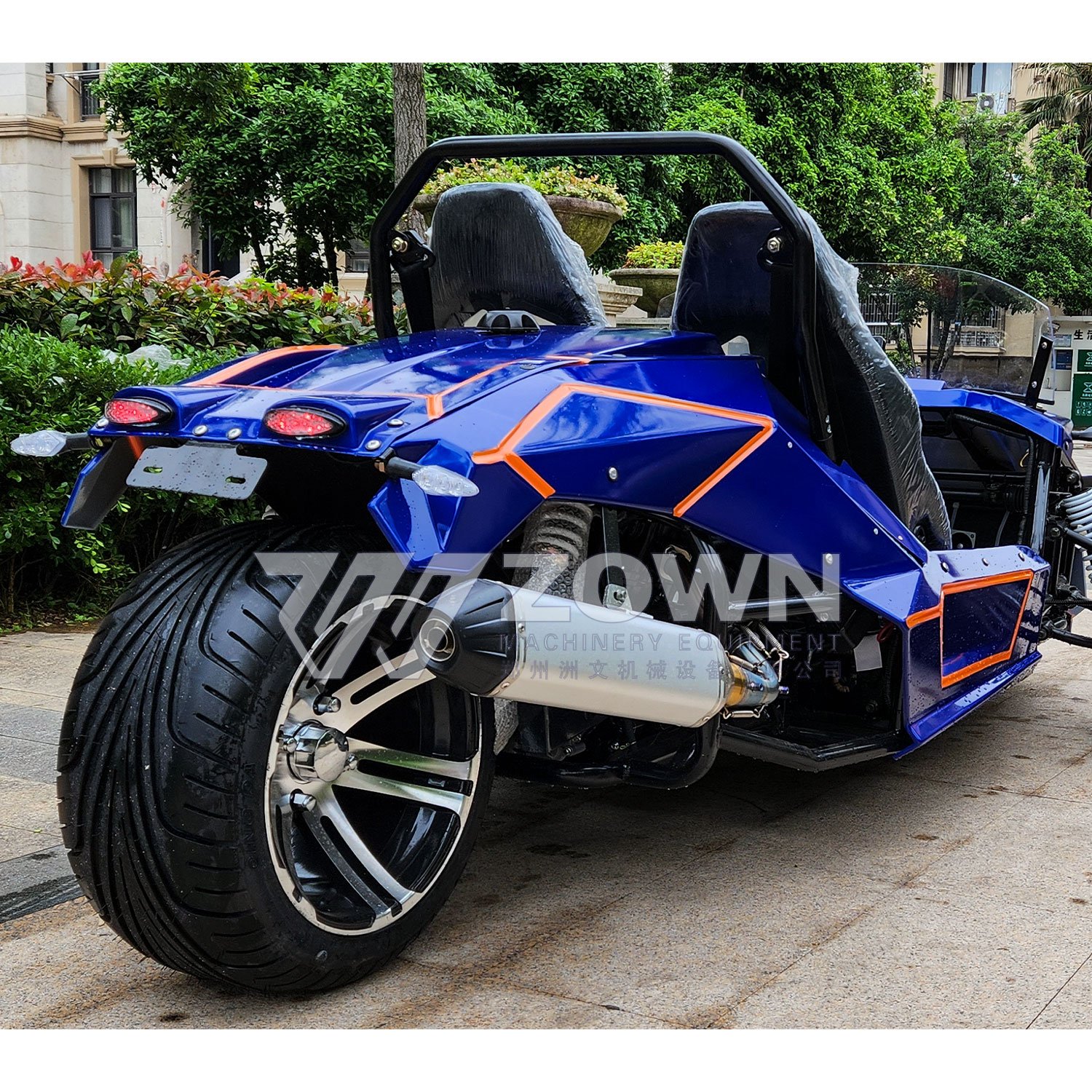 ZTR inverted three wheeled beach bike 250CC water-cooled off-road motorcycle Sports Car steering wheel drift Car go Cart