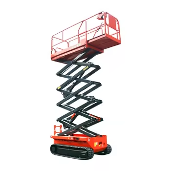 4-18m Rough Terrain Self Propelled Track Scissor Lift Mobile Hydraulic Electric Lifting Scaffold Work Platform ATV
