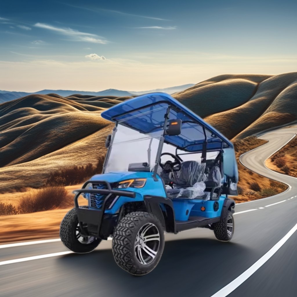 Canton Fair Exhibitors 6 Seater 48V115AH Lithium Battery Electric Golf Cart Street Legal Buggy with CE DOT Certification