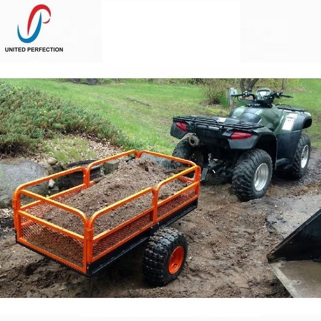 Best Price Multi-Purpose Small ATV Trailer Pull behind Metal Dump with Low MOQ for Small Tractor or Lawn Mower