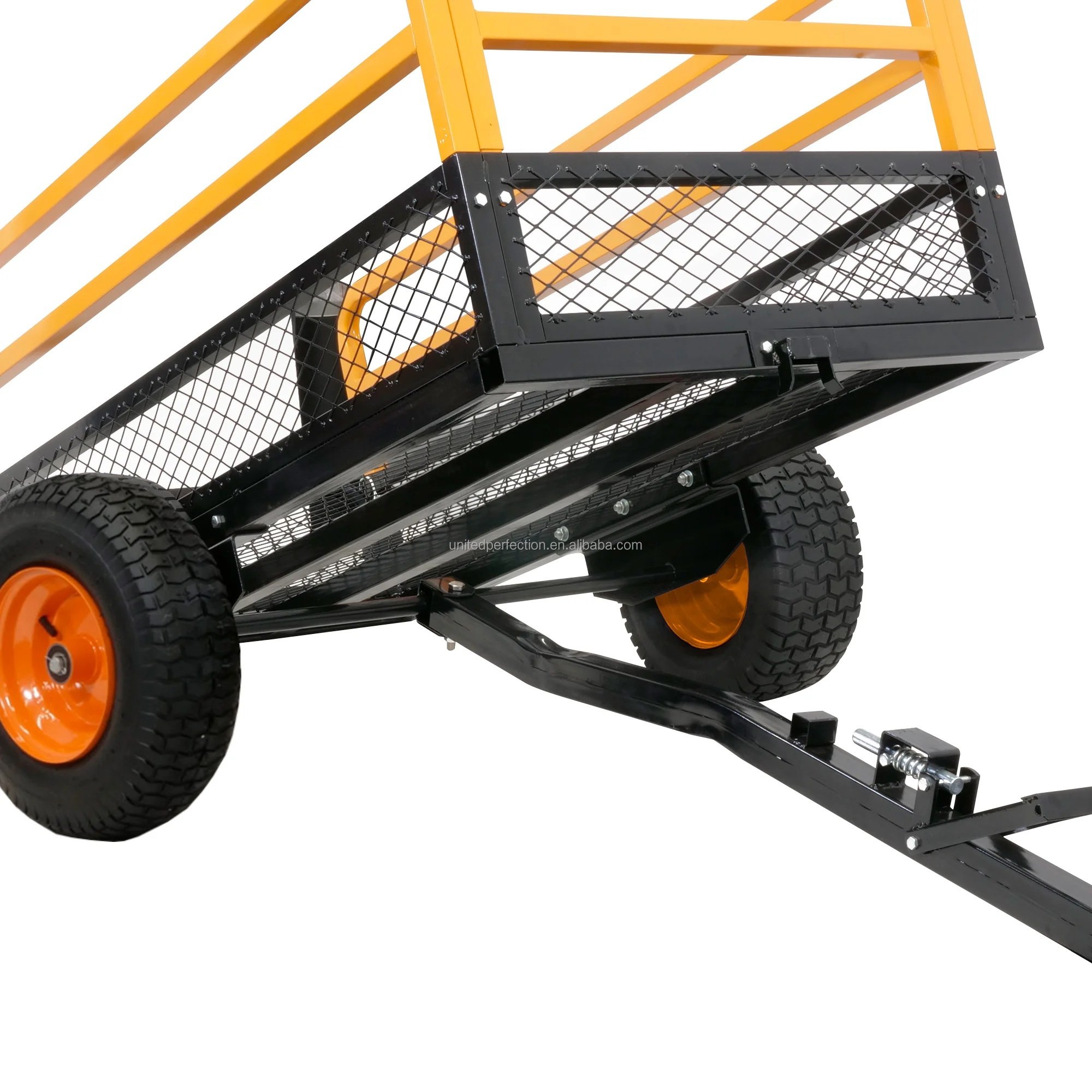 Best Price Multi-Purpose Small ATV Trailer Pull behind Metal Dump with Low MOQ for Small Tractor or Lawn Mower