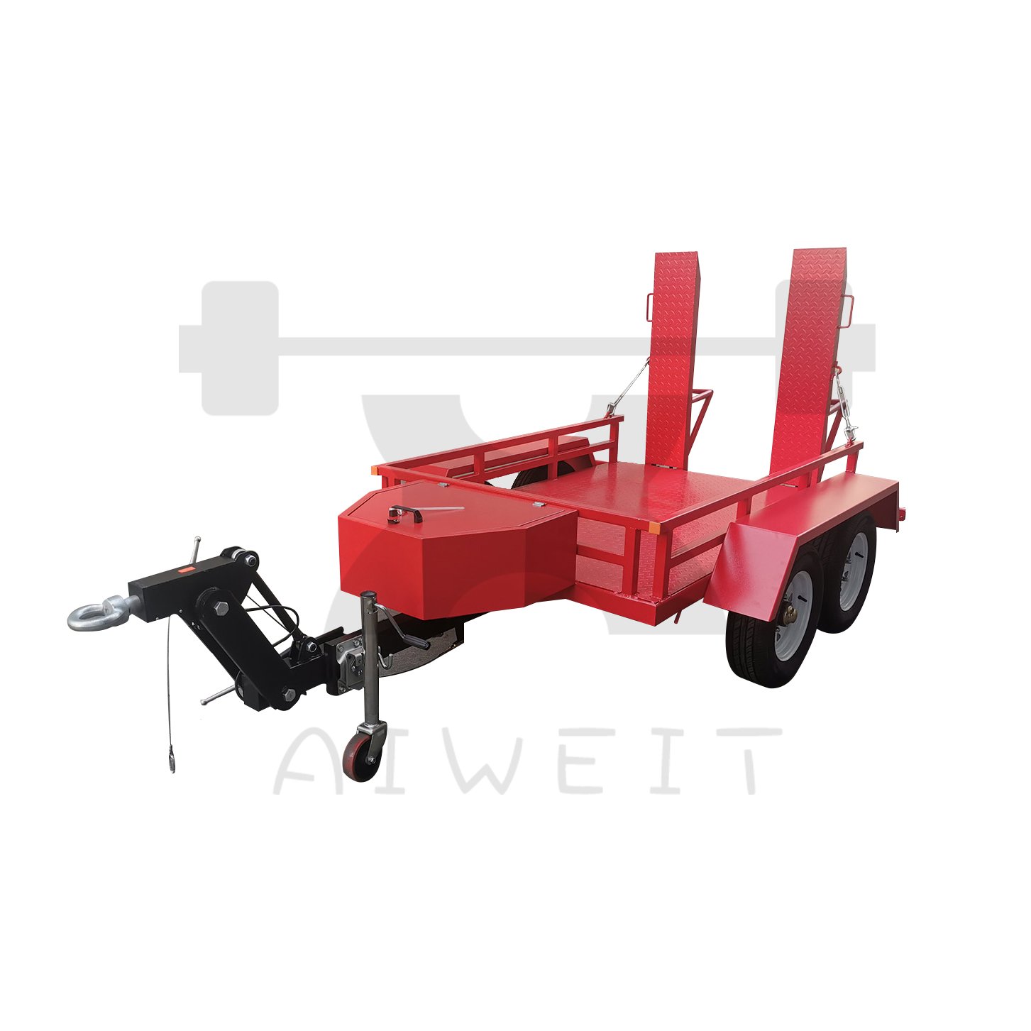 China customized mini excavator trailer atv log trailer