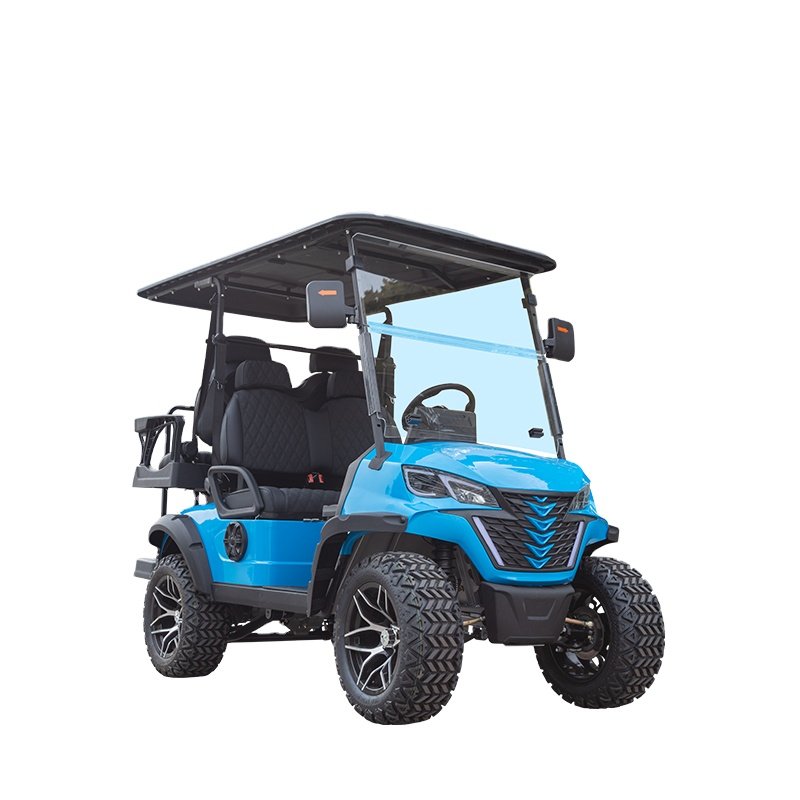 Chinese Manufacturer's 4-Seater 48V115AH Lithium Battery Electric Golf Cart Designed for Rough Terrain Use