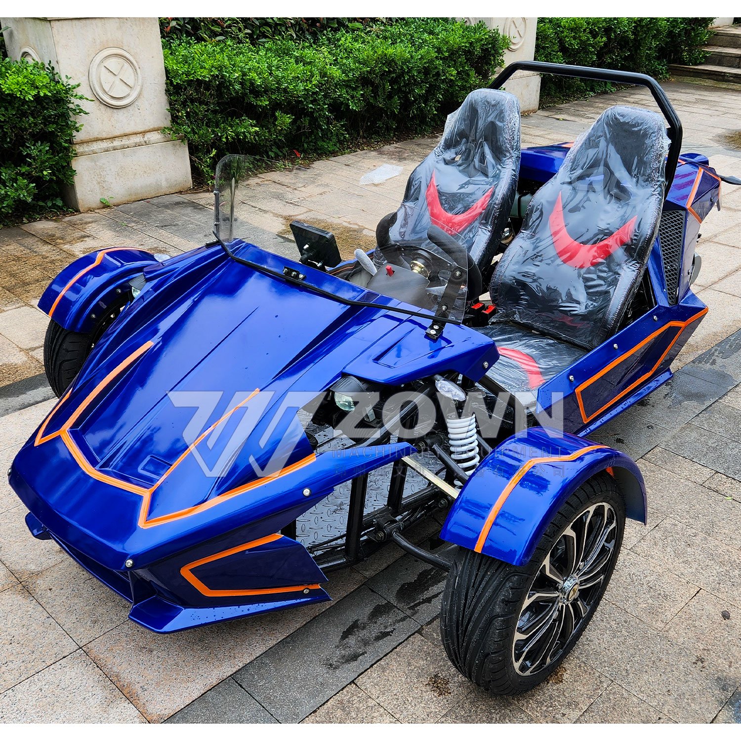 Three Wheels Drive Motorcycle High Speed Ztr Trike Roadster with Battery Electric Racing ATV Cart