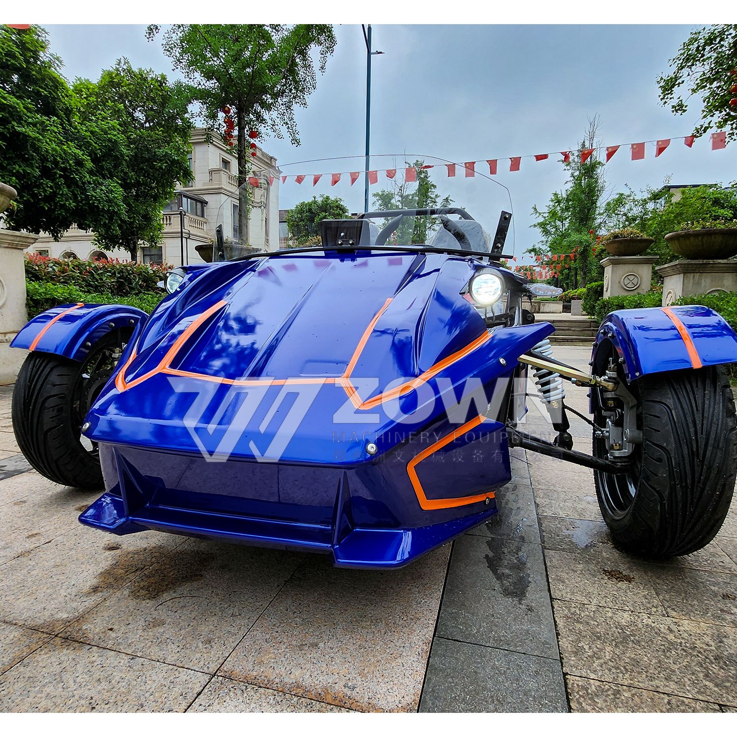 Three Wheels Drive Motorcycle High Speed Ztr Trike Roadster with Battery Electric Racing ATV Cart