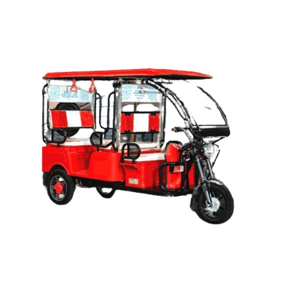 Top selling Indian Passenger E Rickshaw Star from India DC Brush Motor Type and Drum brake type metal roof type and 4+D Seating
