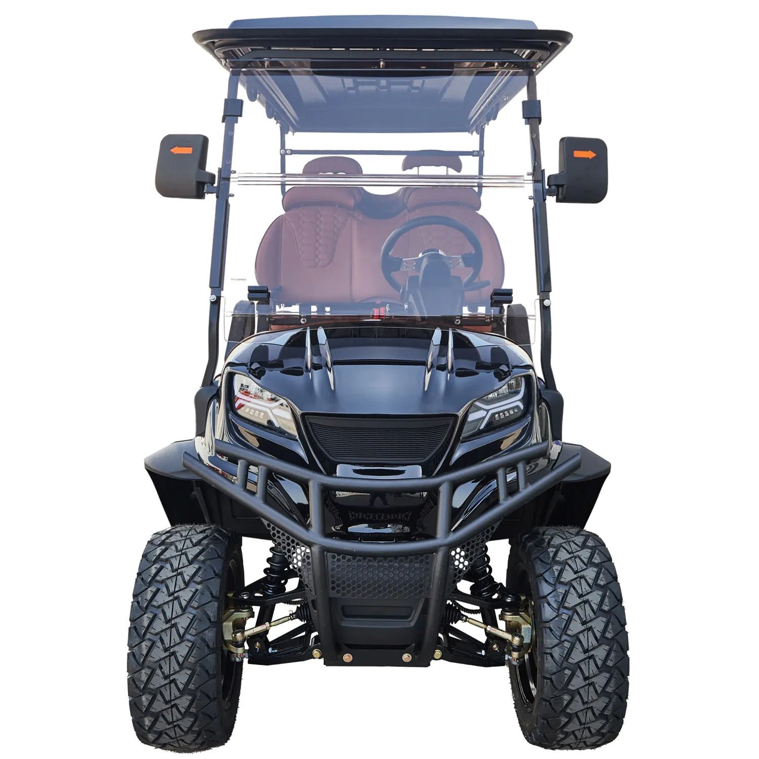 Customised Electric Golf Cart 4+2 6 Seater Club Car Electric Sightseeing Car For Hotel Villa Garden