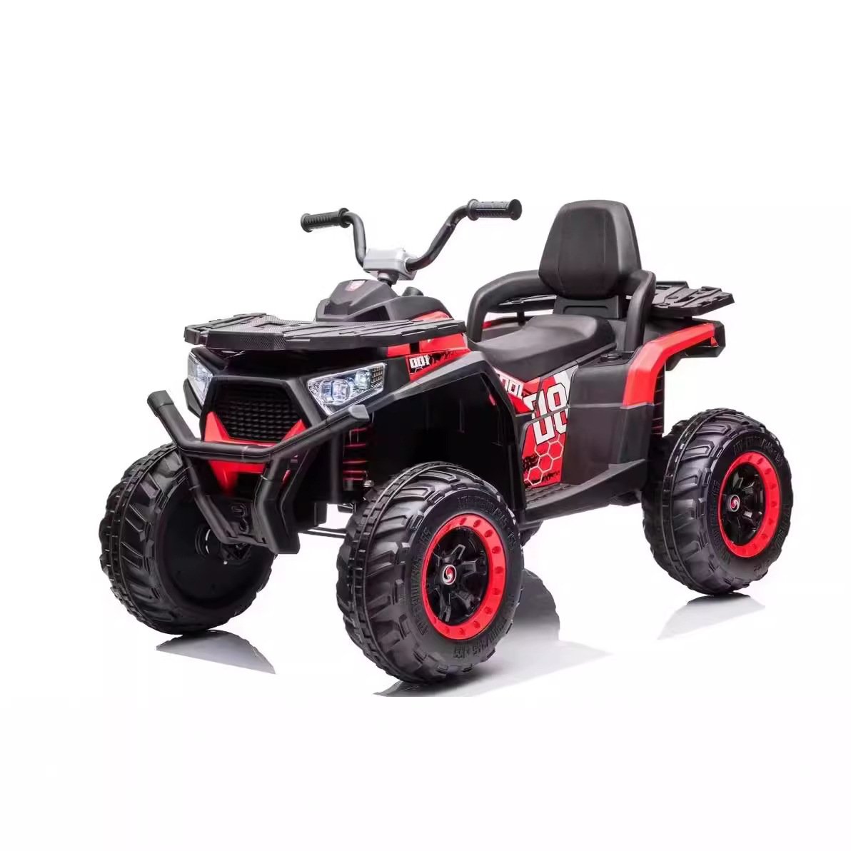2024 Unisex New Electric Four-Wheel Ride-On Battery Car Children's Beach Motorcycle 6-12 Year With remote control ATV