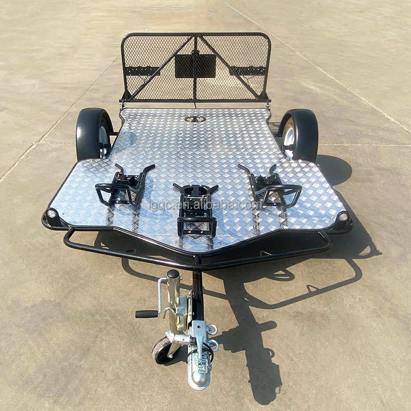 Motorcycle Camper Trailer ATV Trailers with Tilting Feature for Motorcycles