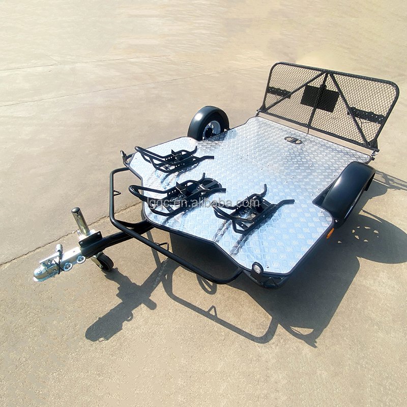 Motorcycle Camper Trailer ATV Trailers with Tilting Feature for Motorcycles