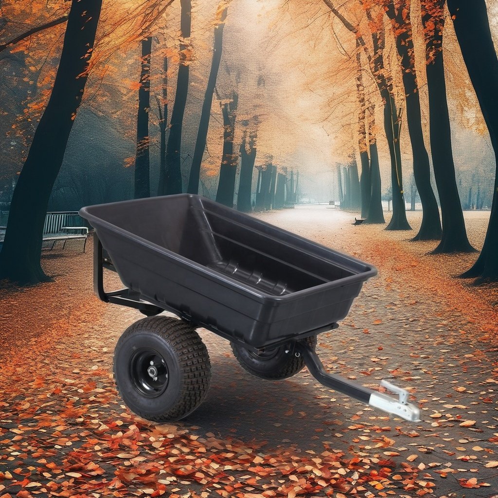 ATV trailers with a plastic platform